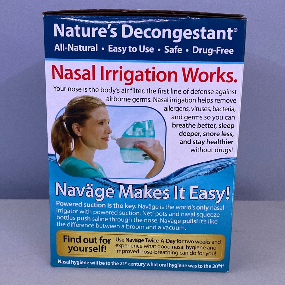 Navage Saline Nasal Care - Teal & White - Picture 2 of 4